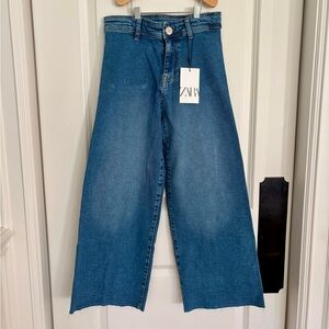 ❤️New❤️Zara Marine Wide-Leg Jeans